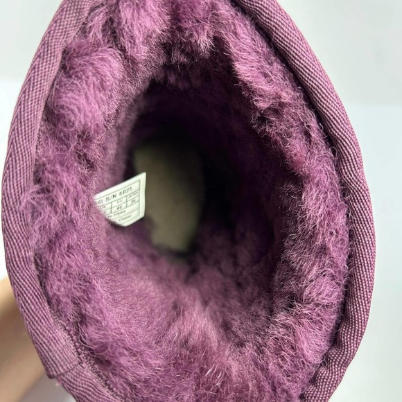 UGG Australia Women's Sheepskin Short Boot US 9 Purple Winter Boots 5825 - Picture 12 of 15